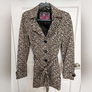 Animal print coat